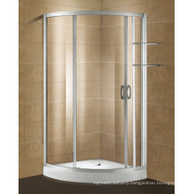Aluminium Profile Glass Shower Door with Shampoo Shelf